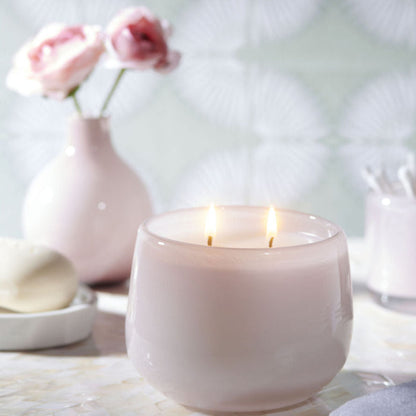 Alixx Artisan Glass Candles Jasmin de la Nuit - Rose - Small Ballon Candle