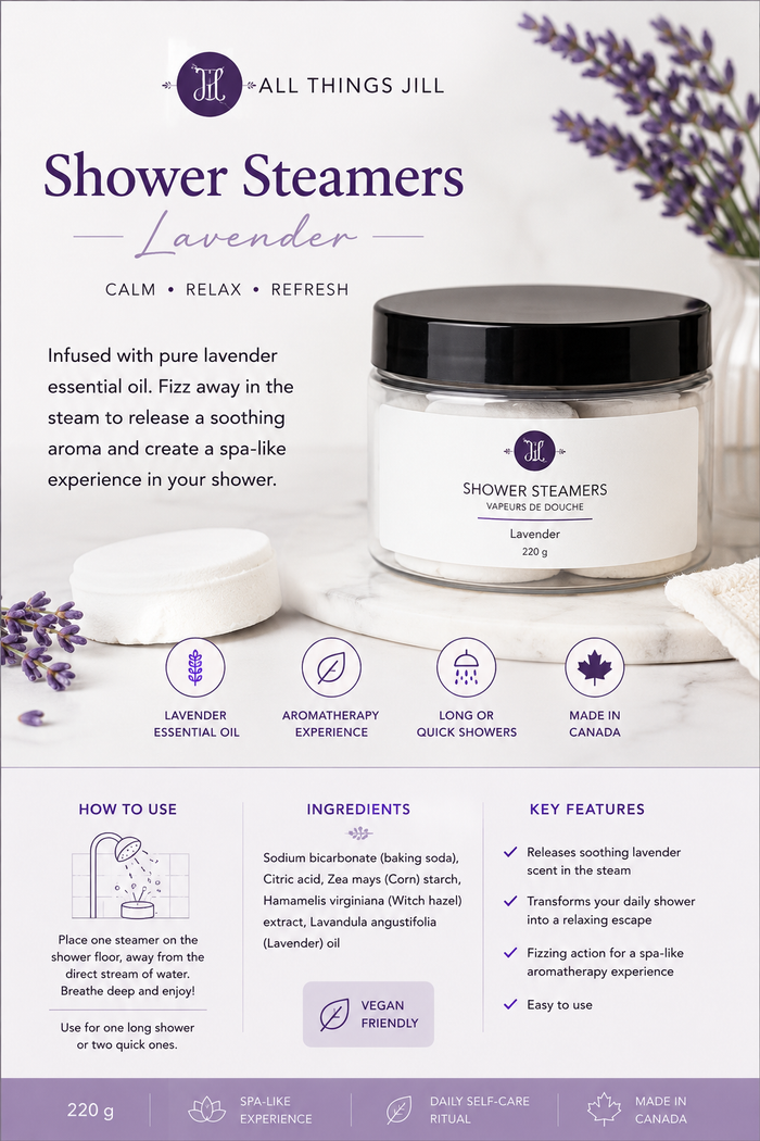 All Things Jill Shower Steamers – Lavender | 220g