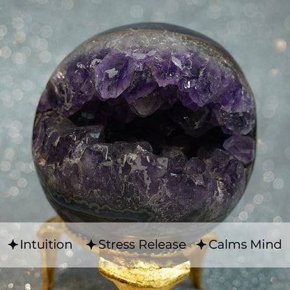 Amethyst Cluster Sphere (Geothyst Sphere)