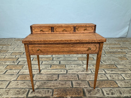 Artisan Signed Vintage 1994 Handmade 4 Drawer Desk