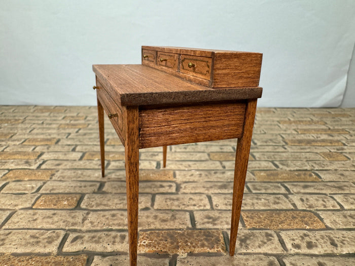 Artisan Signed Vintage 1994 Handmade 4 Drawer Desk