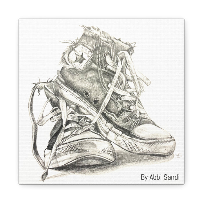 Artistic Converse Sneaker Canvas Wall Art - BY Abbi Sandi