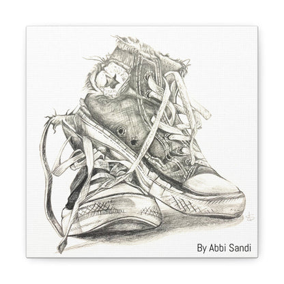 Artistic Converse Sneaker Canvas Wall Art - BY Abbi Sandi
