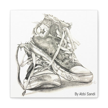 Artistic Converse Sneaker Canvas Wall Art - BY Abbi Sandi