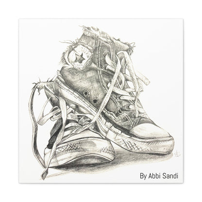 Artistic Converse Sneaker Canvas Wall Art - BY Abbi Sandi