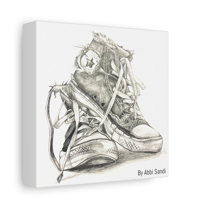 Artistic Converse Sneaker Canvas Wall Art - BY Abbi Sandi