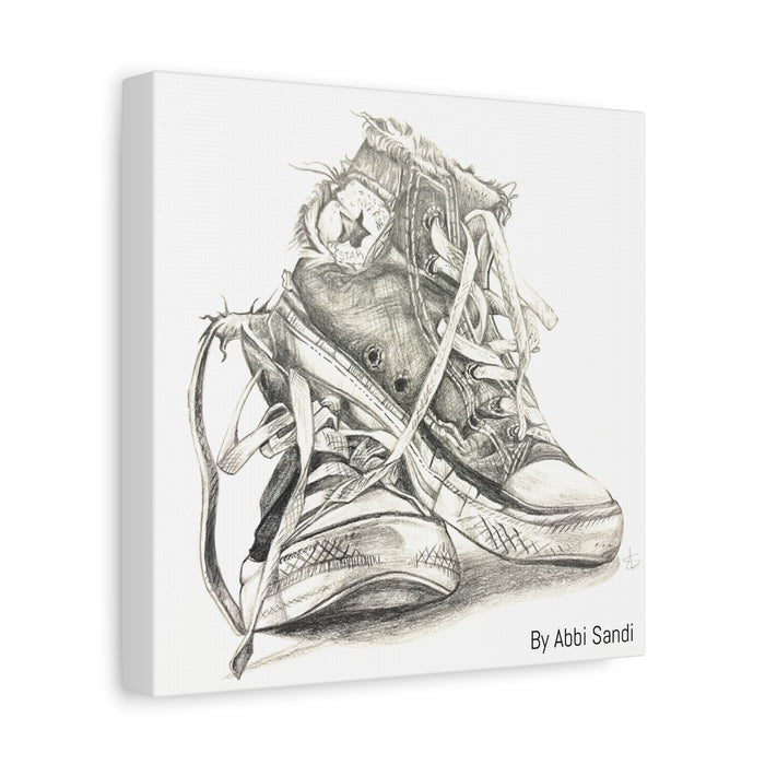 Artistic Converse Sneaker Canvas Wall Art - BY Abbi Sandi