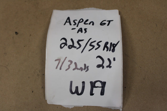 Aspen GT-AS Used 22' Tire 2225/55R18 7/32nds