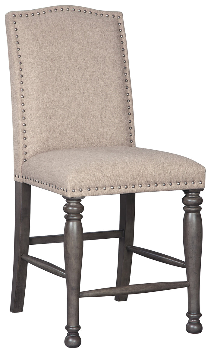 Audberry D637-124 Tan Upholstered Barstool 2CN