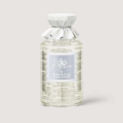 Creed Aventus Cologne 240ml Heritage Flacon with White Leather Cap - Front View | Creed Fragrances