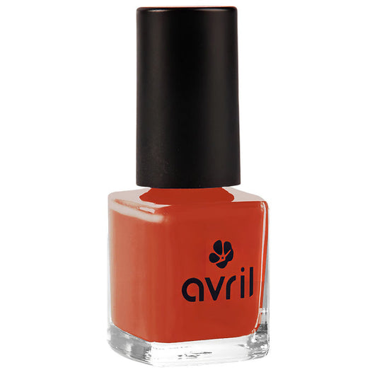 Avril Organic 7- free kynsilakka 7ml - Brick Red / Rouge Brique N°1535