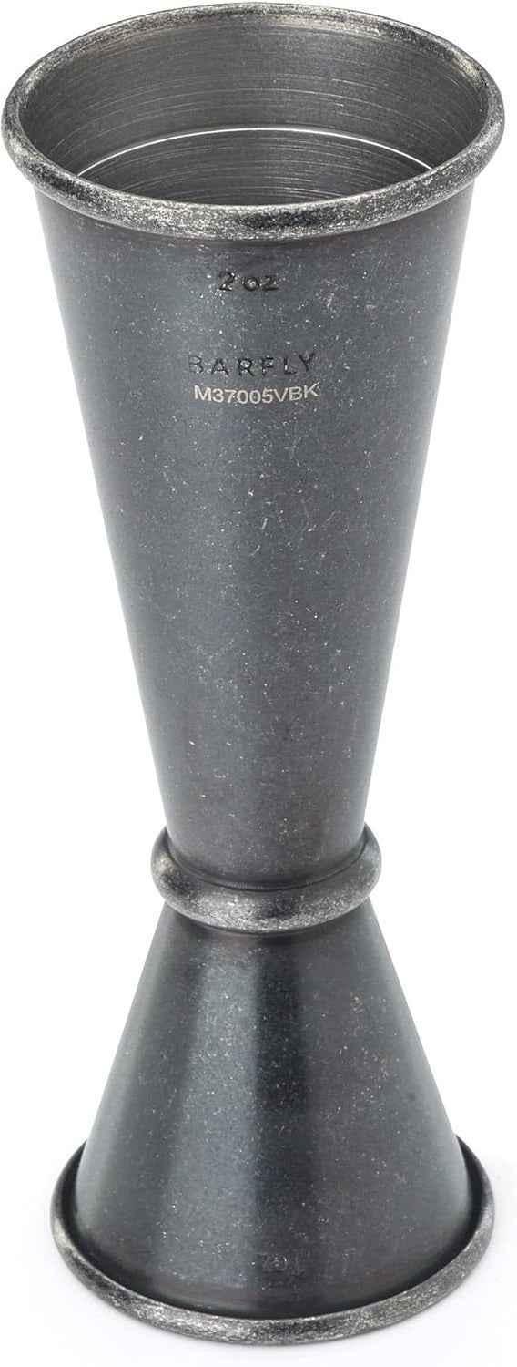 Barfly - 1 x 2 Oz Vintage Black Japanese Style Jigger - M37005VBK