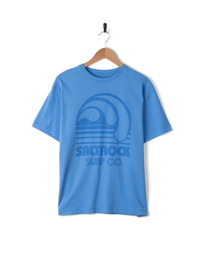 Barrel Surf Womens Short Sleeve T-Shirt in Bright Blue
