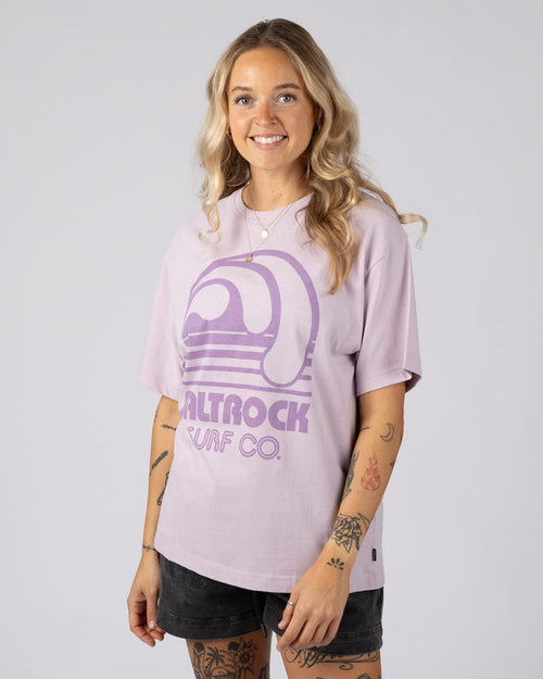 Barrel Surf Womens Short Sleeve T-Shirt in Purple