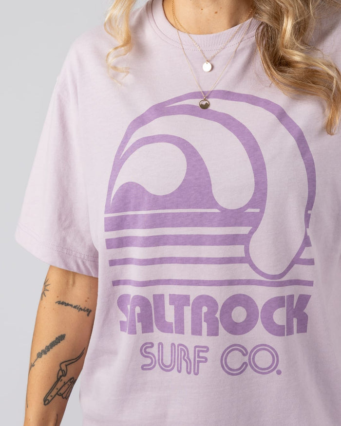 Barrel Surf Womens Short Sleeve T-Shirt in Purple