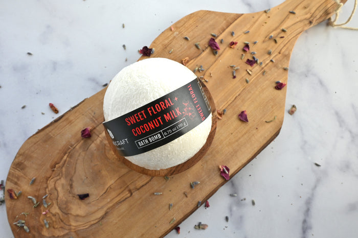 Bath Bomb - Sweet Floral + Coconut Milk (Imperfect & Irresistible)