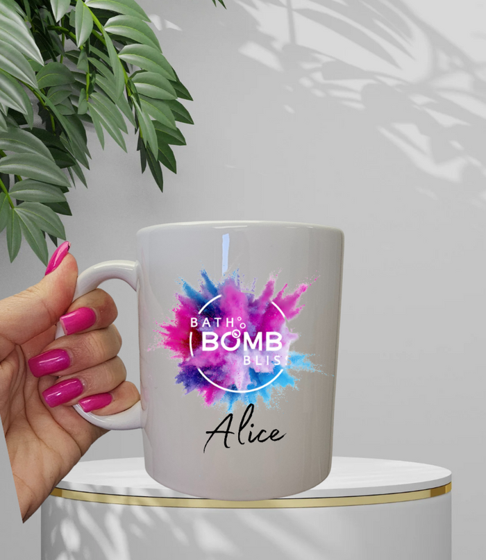 Bath Bomb Bliss Personalised Mugs