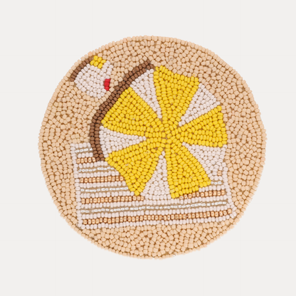 a round object with a design on it