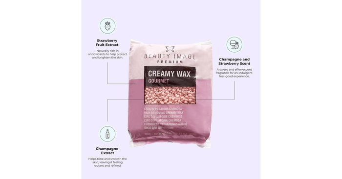 Beauty Image Hard Wax - Champagne Fraises (1kg)