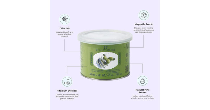 Beauty Image Soft Wax - Olive Oil (14.1oz./400gm)