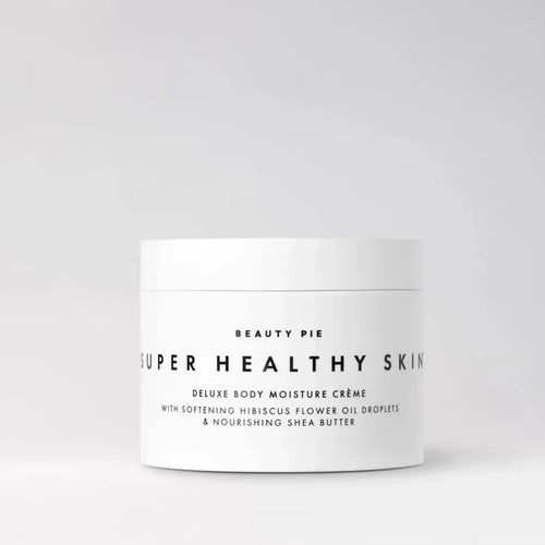Beauty Pie Super Healthy Skin Deluxe Body Moisture Creme in 250ml bottle, nourishing lotion and moisturizer for smooth skin