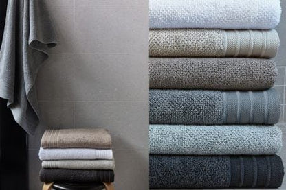 Bemboka Set of Bath Sheets Bemboka Pure Cotton Complete Set of 5pcs - Jacquard Dove Brand