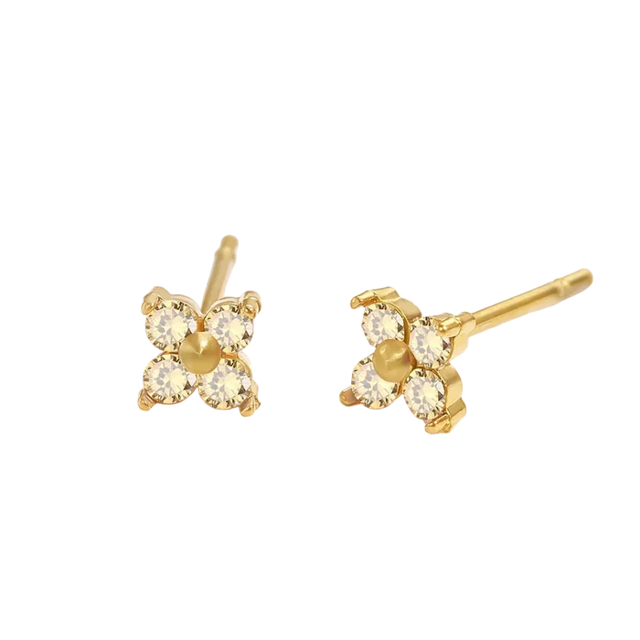 Birthstone Flower Stud Earrings 🇬🇧