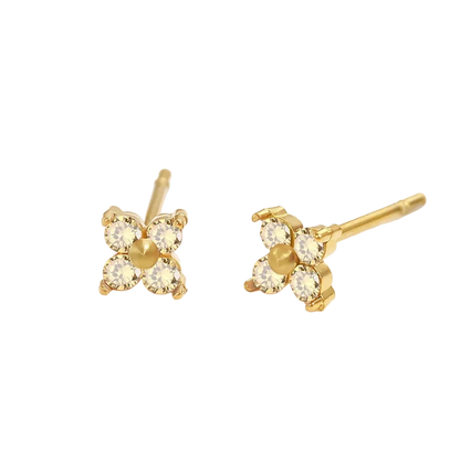 Birthstone Flower Stud Earrings 🇬🇧