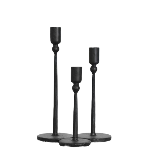 Black Taper Candle Holder (large)