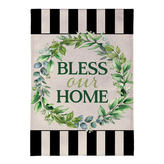 Bless Our Home Garden Flag