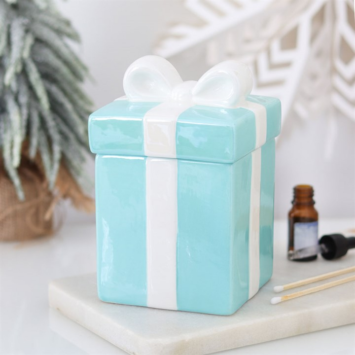 Blue Christmas Present Oil Burner 🇬🇧