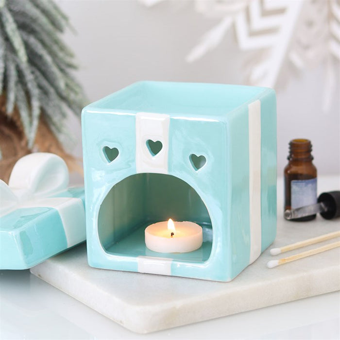 Blue Christmas Present Oil Burner 🇬🇧