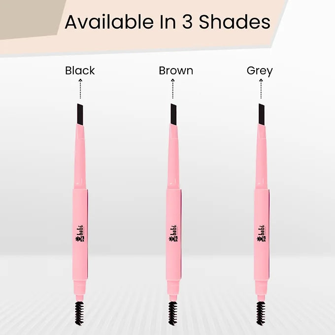 BOBI Eyebrow Pencil Black | Waterproof Smudgeproof Finish