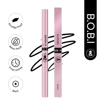 BOBI Eyebrow Pencil Black | Waterproof Smudgeproof Finish