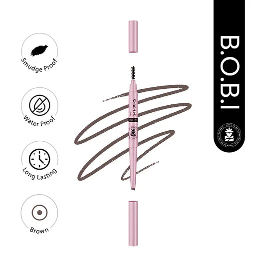 BOBI Eyebrow Pencil Brown | Waterproof Smudgeproof Finish