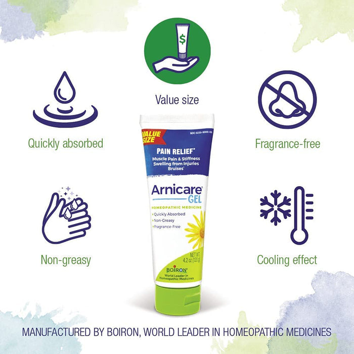 Arnicare is a fragrance free, non-greasy pain relief gel that helps treat arthritis. muscle soreness & joint pain