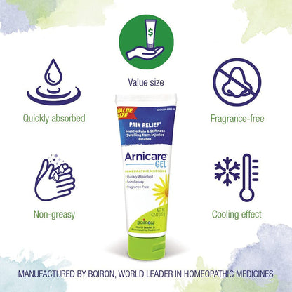Arnicare is a fragrance free, non-greasy pain relief gel that helps treat arthritis. muscle soreness & joint pain