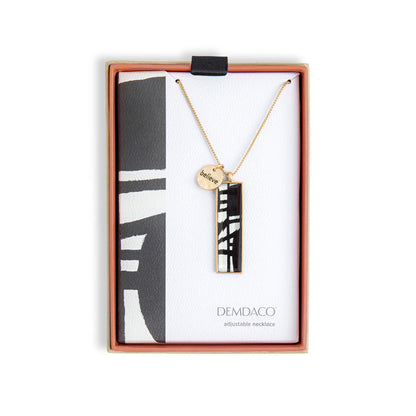 Bold Black & White Necklace