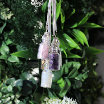 Bottled Gemstones Necklace - Amethyst 🇬🇧