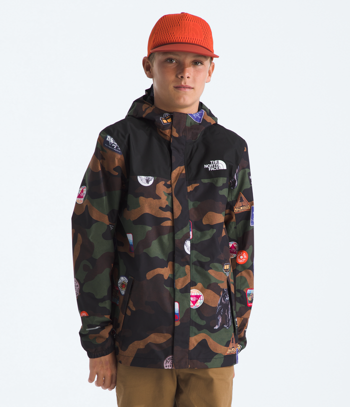 Boys' Antora Print Rain Jacket - Only XXL