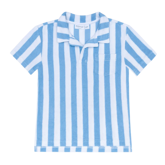 boys bay stripe french terry polo