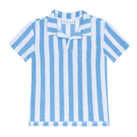 boys bay stripe french terry polo