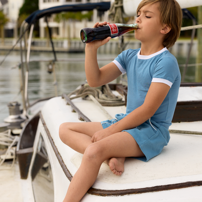 boys cerulean ultra-soft twill shorts