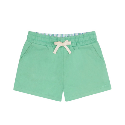 boys gustavia green ultra-soft twill shorts