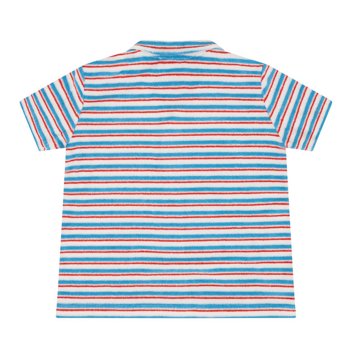 boys jetty stripe french terry button up