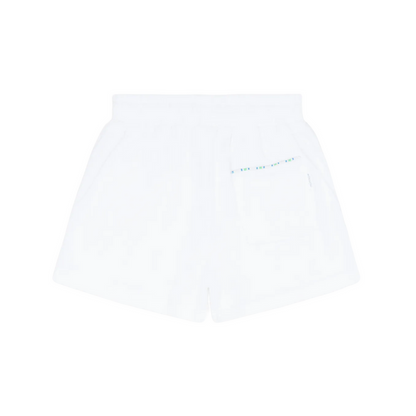 boys shell white french terry short