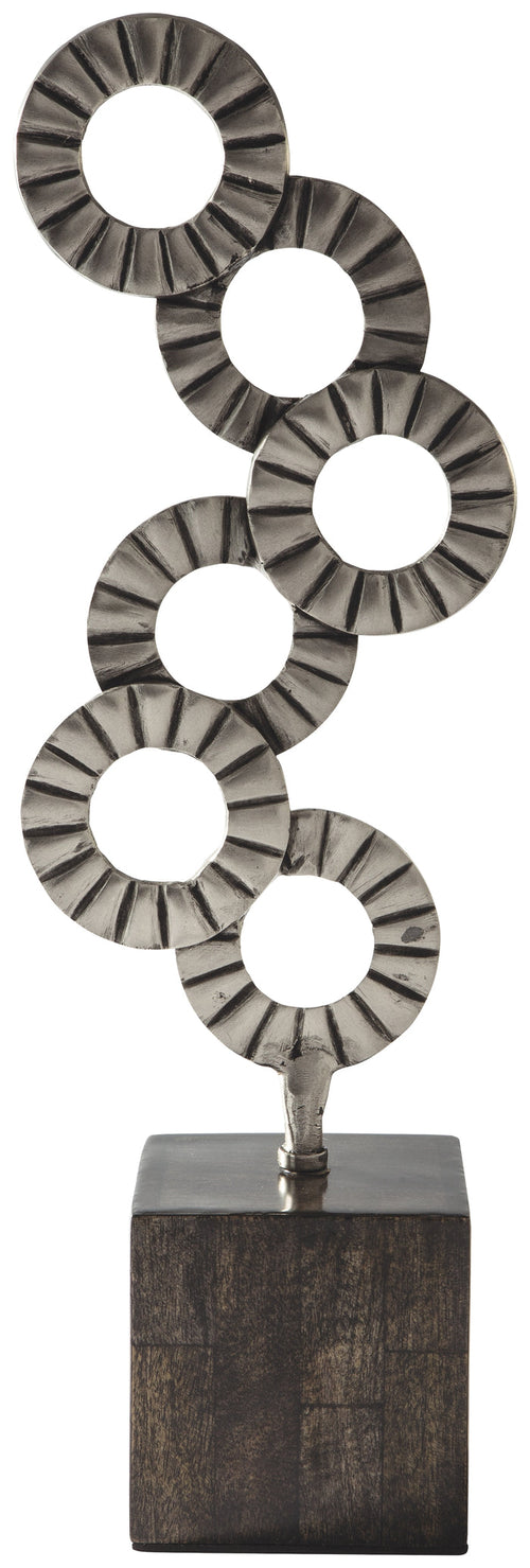 Brevyn A2000373 BlackSilver Finish Sculpture