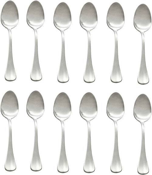 Browne - BISTRO 7" Stainless Steel Dessert Spoon, Pack of 12 - 502302