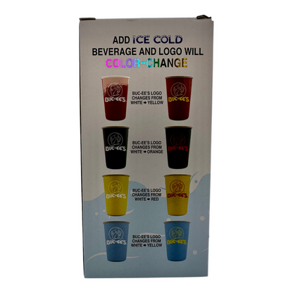 Buc-ee’s Color-Changing Metal Pint Set – 4-Pack Tumblers