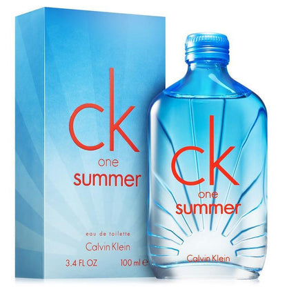 Calvin Klein One Summer 100 ML EDT Spray (U) - box and bottle packaging